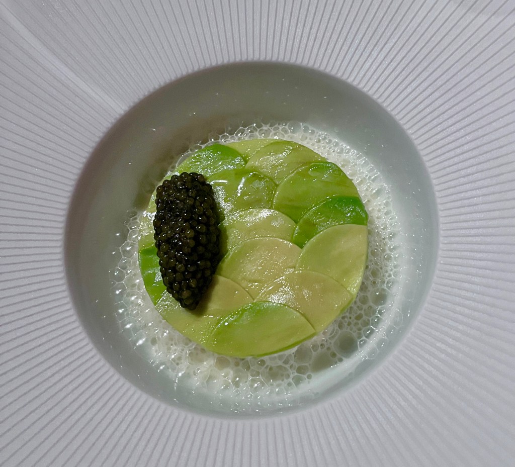 Acquerello restaurant San Francisco entrée de caviar